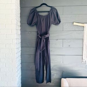 [Free People] Black Romper Jumpsuit, Small